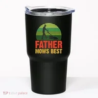 Father Mows Best Tumbler thumb 0