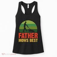 Father Mows Best Women's Tank Top thumb 0