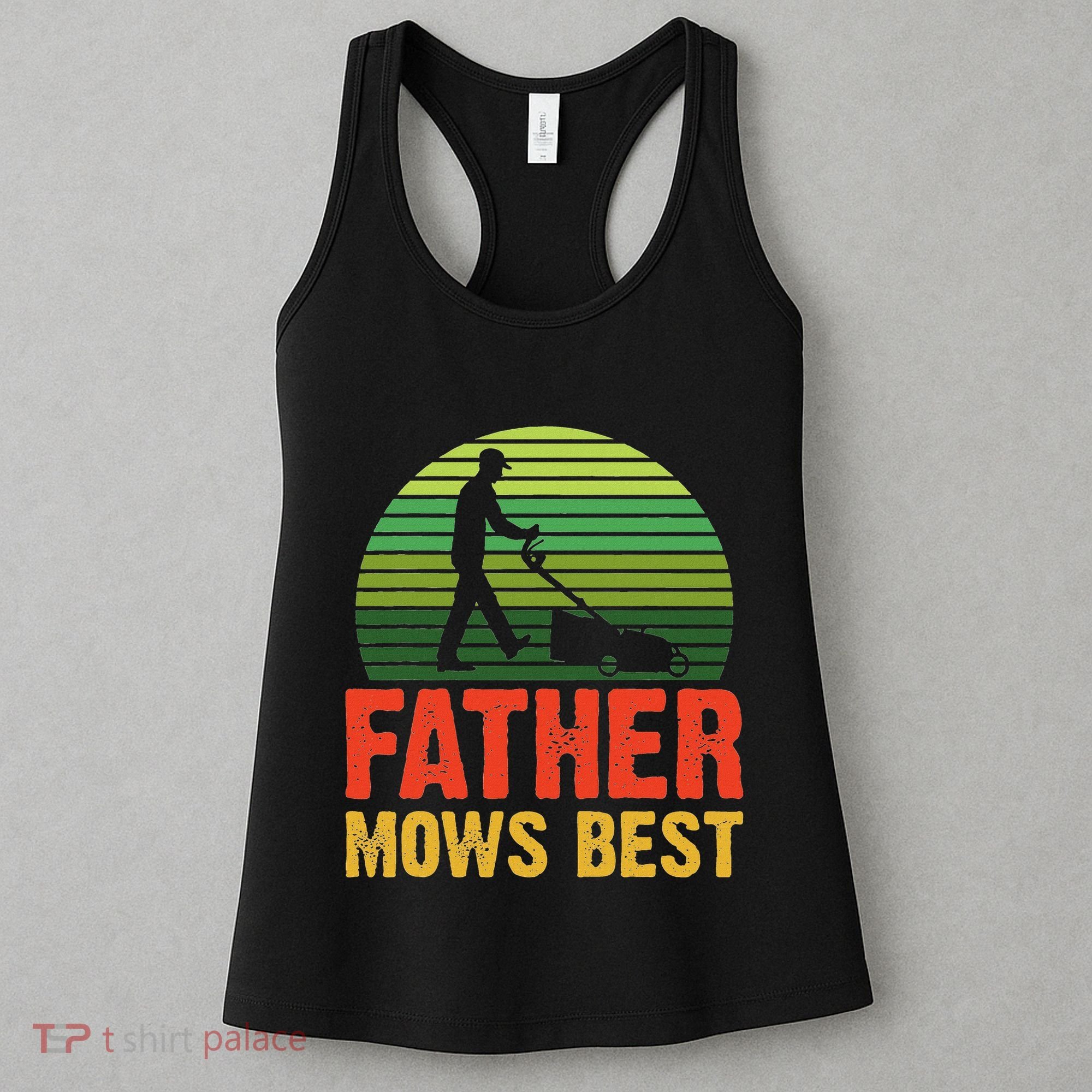 Father Mows Best Women's Tank Top