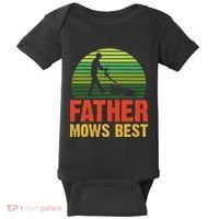 Father Mows Best Baby Bodysuit thumb 0