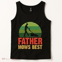 Father Mows Best Tank Top thumb 2