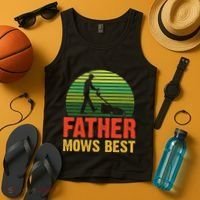 Father Mows Best Tank Top thumb 4