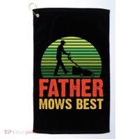 Father Mows Best Golf Towel thumb 0