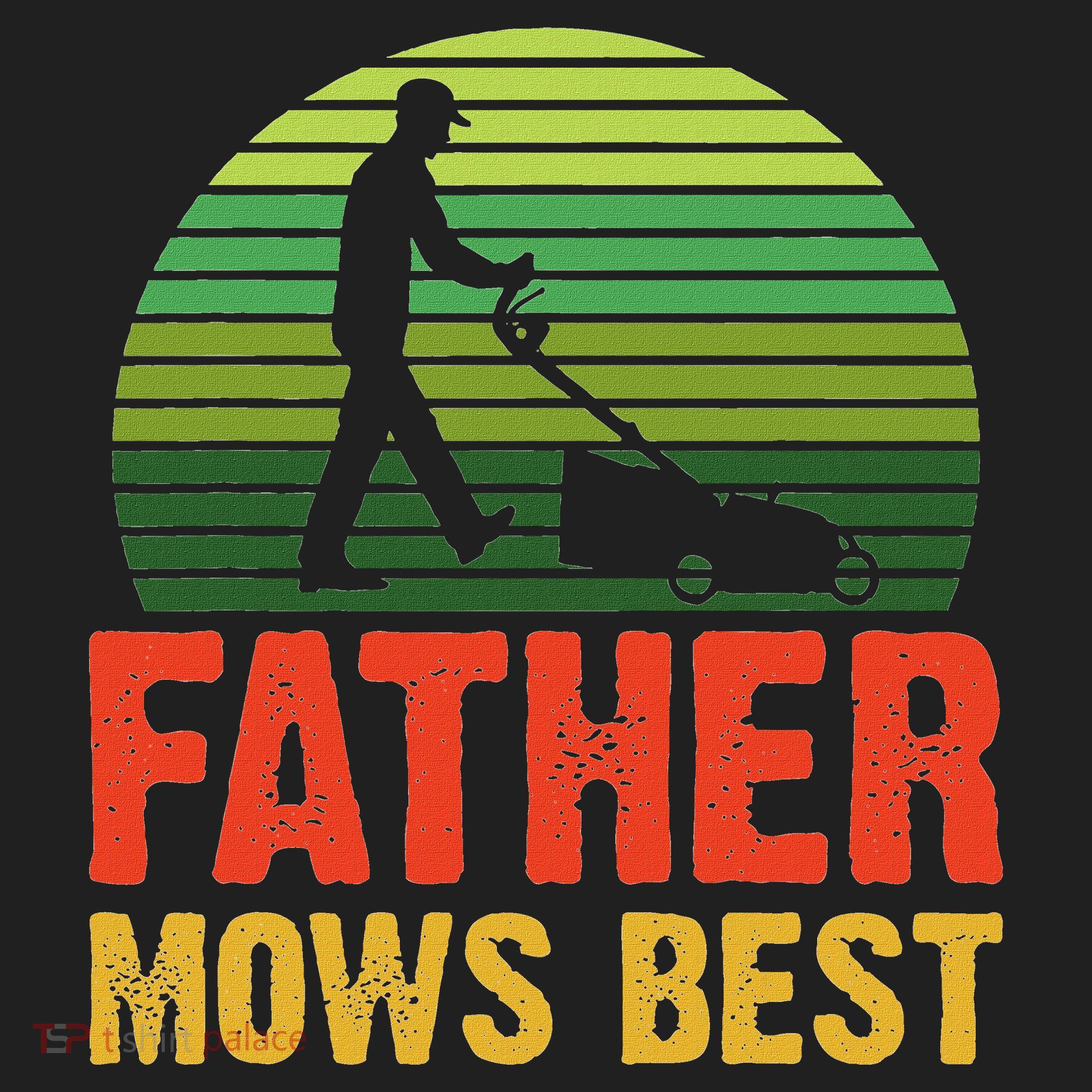 Father Mows Best Golf Towel