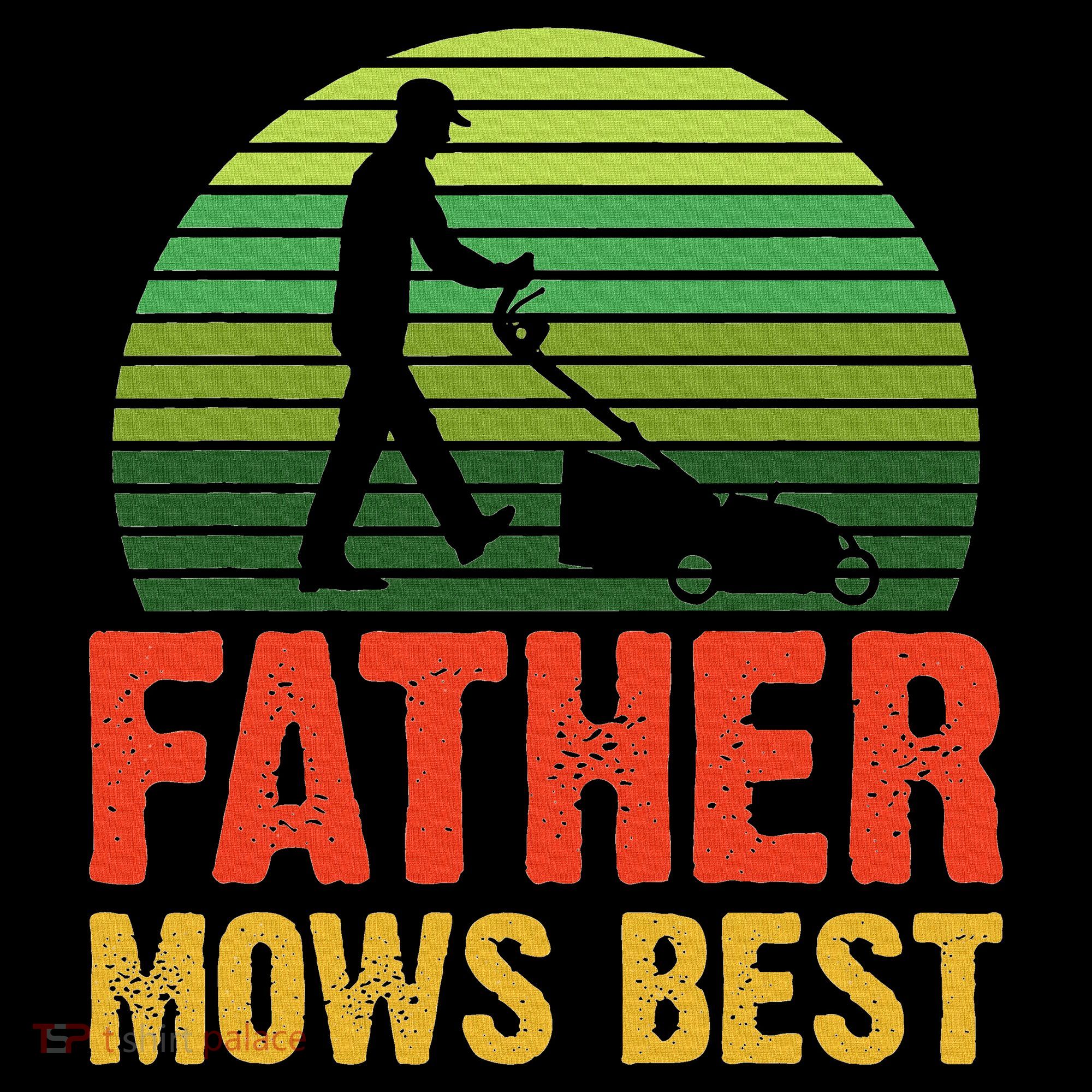 Father Mows Best Women's Long Sleeve Shirt