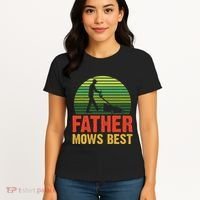 Father Mows Best Women's T-Shirt thumb 4