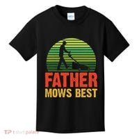 Father Mows Best Kids T-Shirt thumb 0