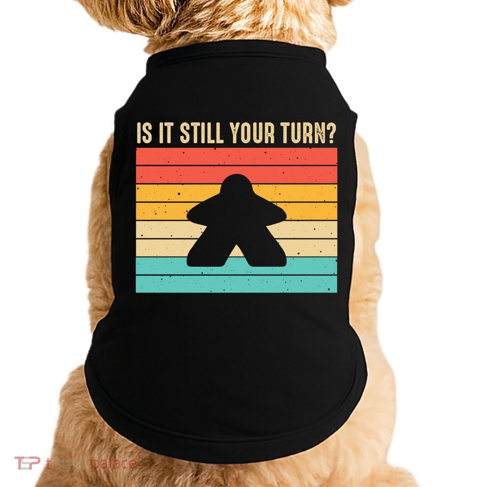 Funny Meeple Board Game Lover Rpg Board Gamer Cute Gift Doggie Tank