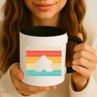 Funny Meeple Board Game Lover Rpg Board Gamer Cute Gift Coffee Mug thumb 3
