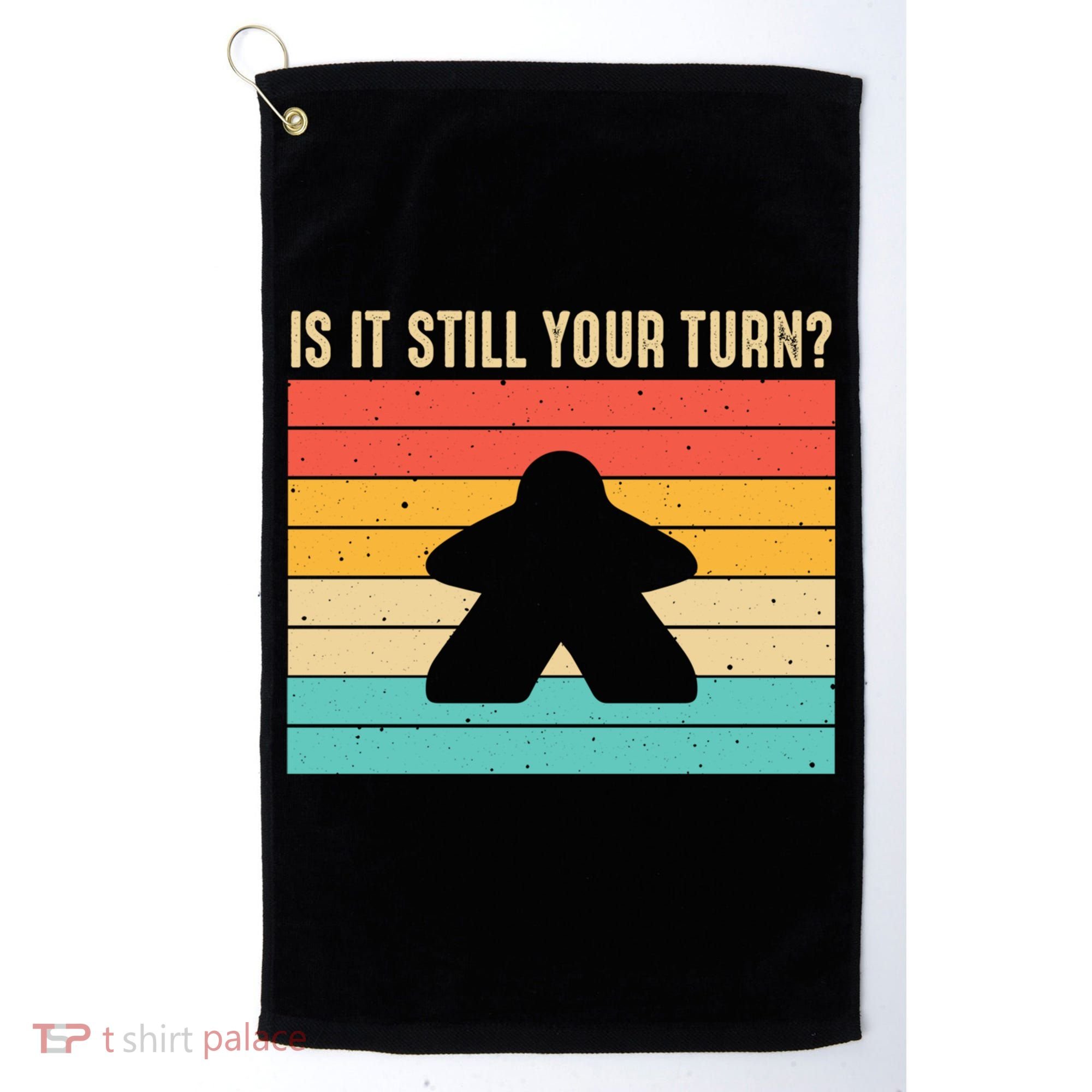 Funny Meeple Board Game Lover Rpg Board Gamer Cute Gift Golf Towel