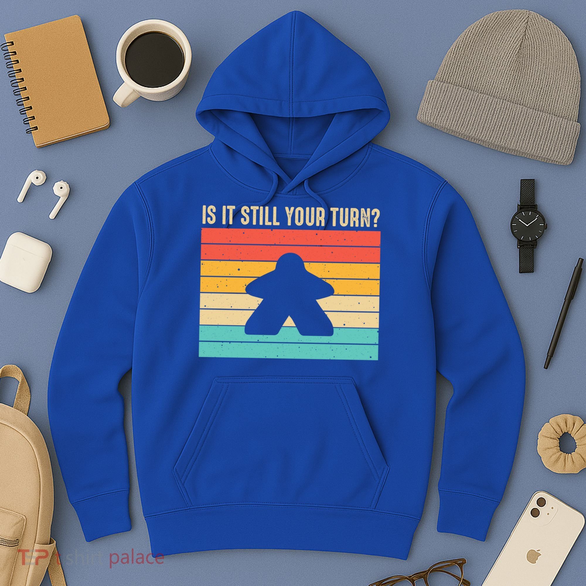 Funny Meeple Board Game Lover Rpg Board Gamer Cute Gift Hoodie