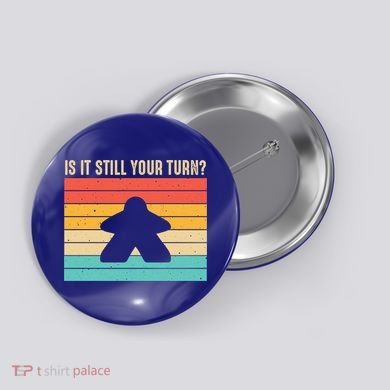 Funny Meeple Board Game Lover Rpg Board Gamer Cute Gift Button