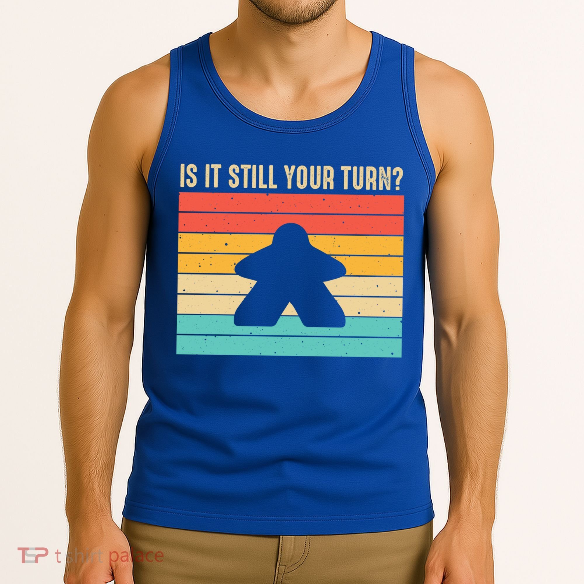 Funny Meeple Board Game Lover Rpg Board Gamer Cute Gift Tank Top