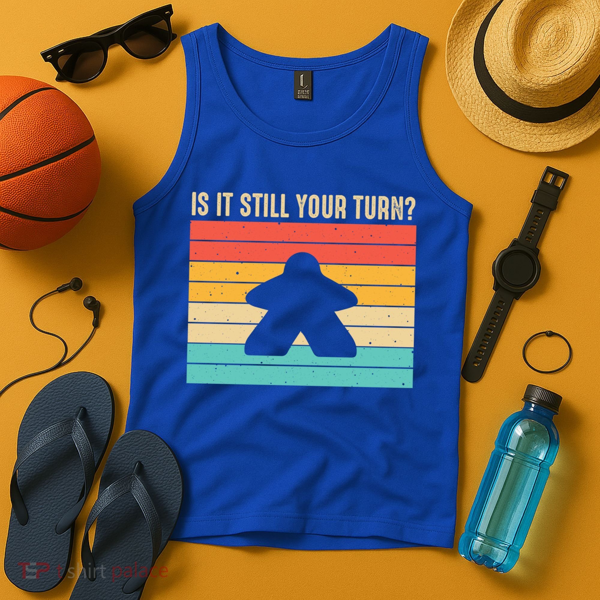 Funny Meeple Board Game Lover Rpg Board Gamer Cute Gift Tank Top