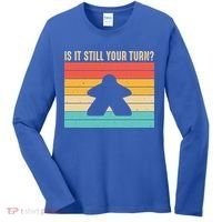 Funny Meeple Board Game Lover Rpg Board Gamer Cute Gift Women's Long Sleeve Shirt thumb 0