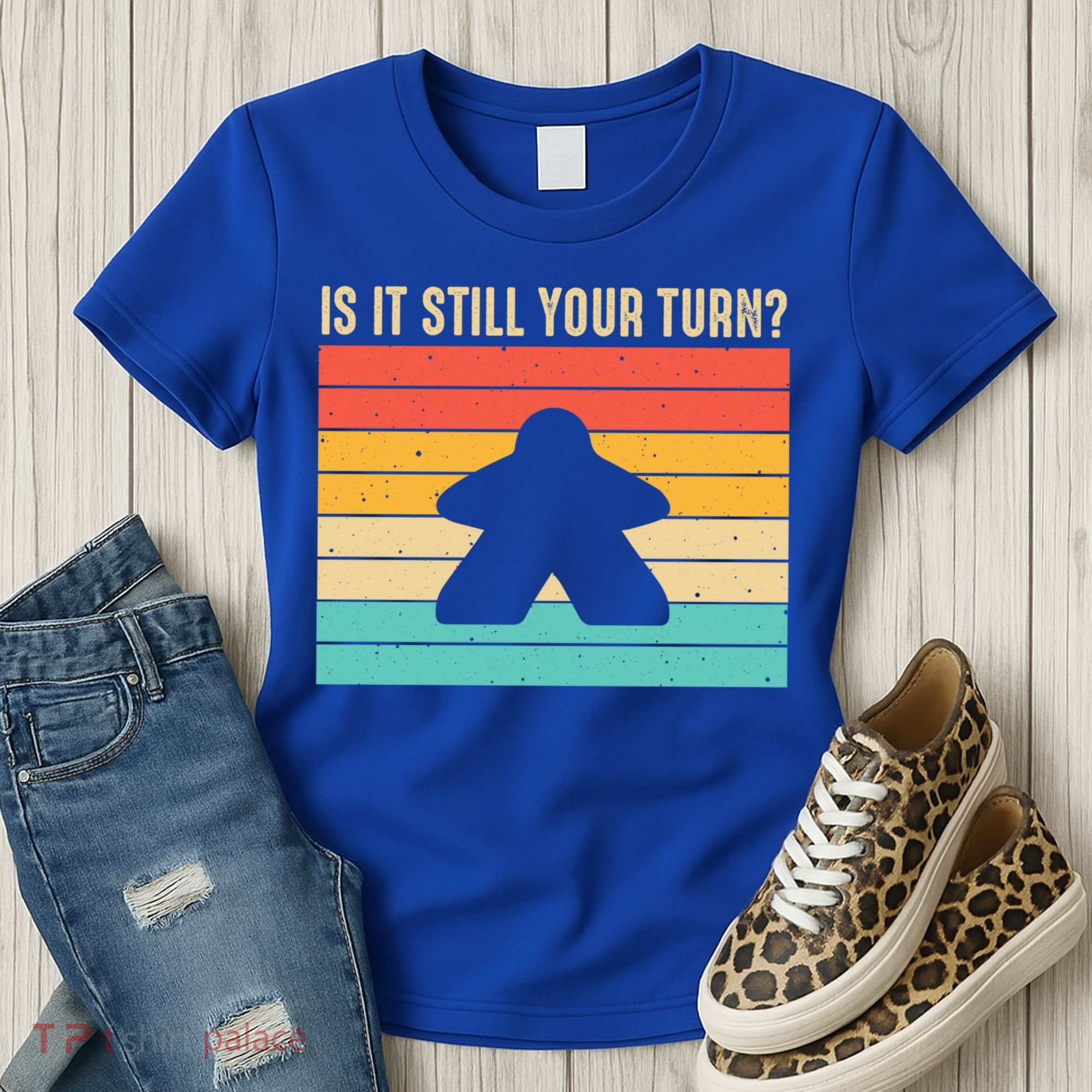 Funny Meeple Board Game Lover Rpg Board Gamer Cute Gift Women's T-Shirt