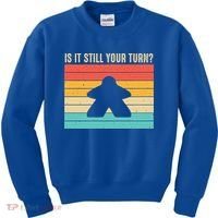 Funny Meeple Board Game Lover Rpg Board Gamer Cute Gift Kids Sweatshirt thumb 0