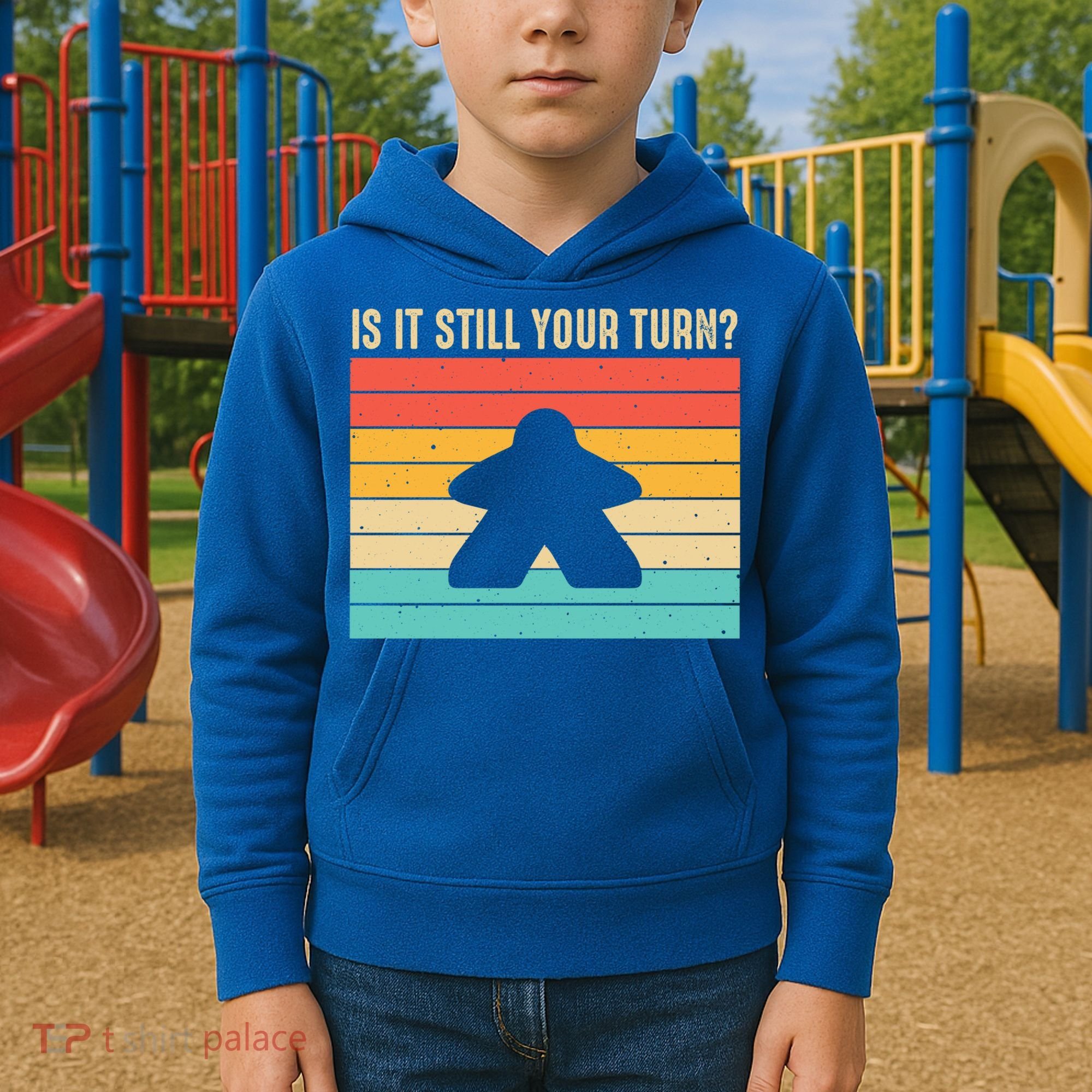 Funny Meeple Board Game Lover Rpg Board Gamer Cute Gift Kids Hoodie