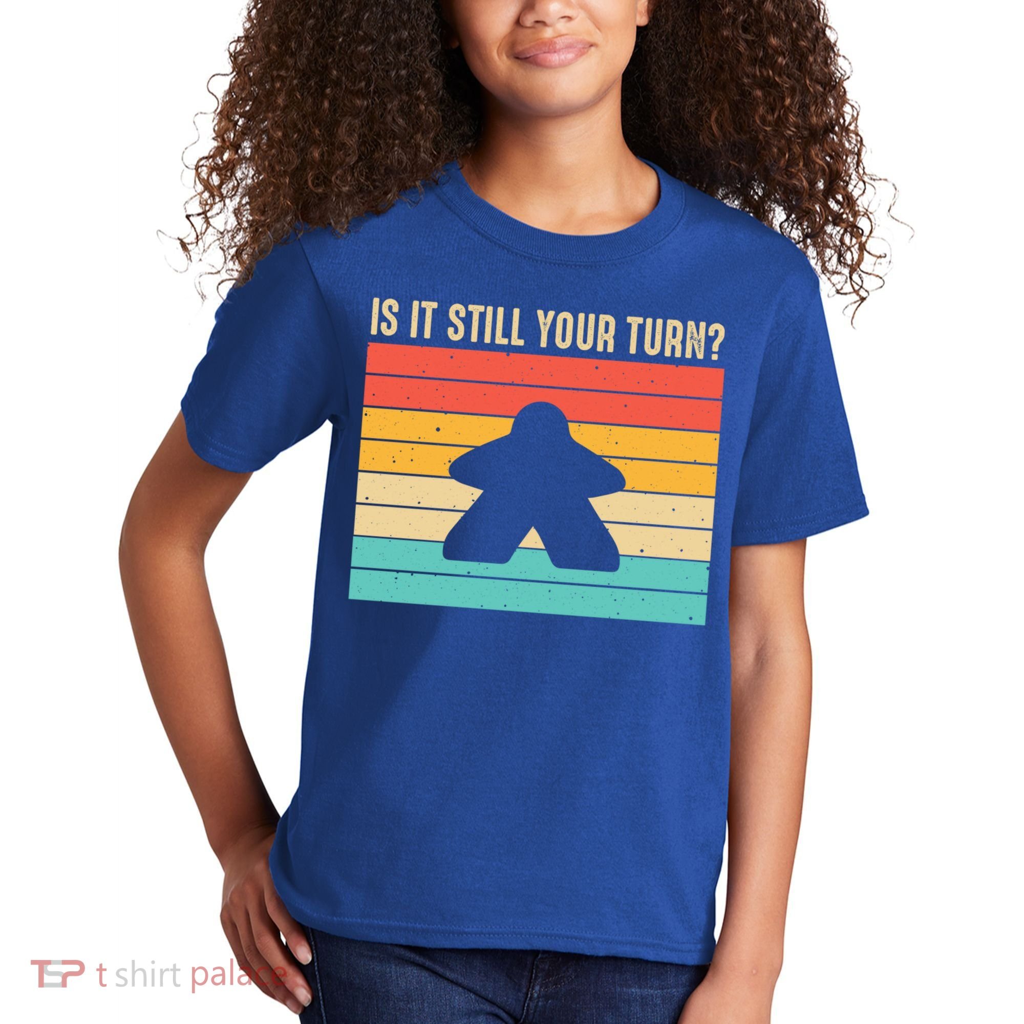 Funny Meeple Board Game Lover Rpg Board Gamer Cute Gift Kids T-Shirt