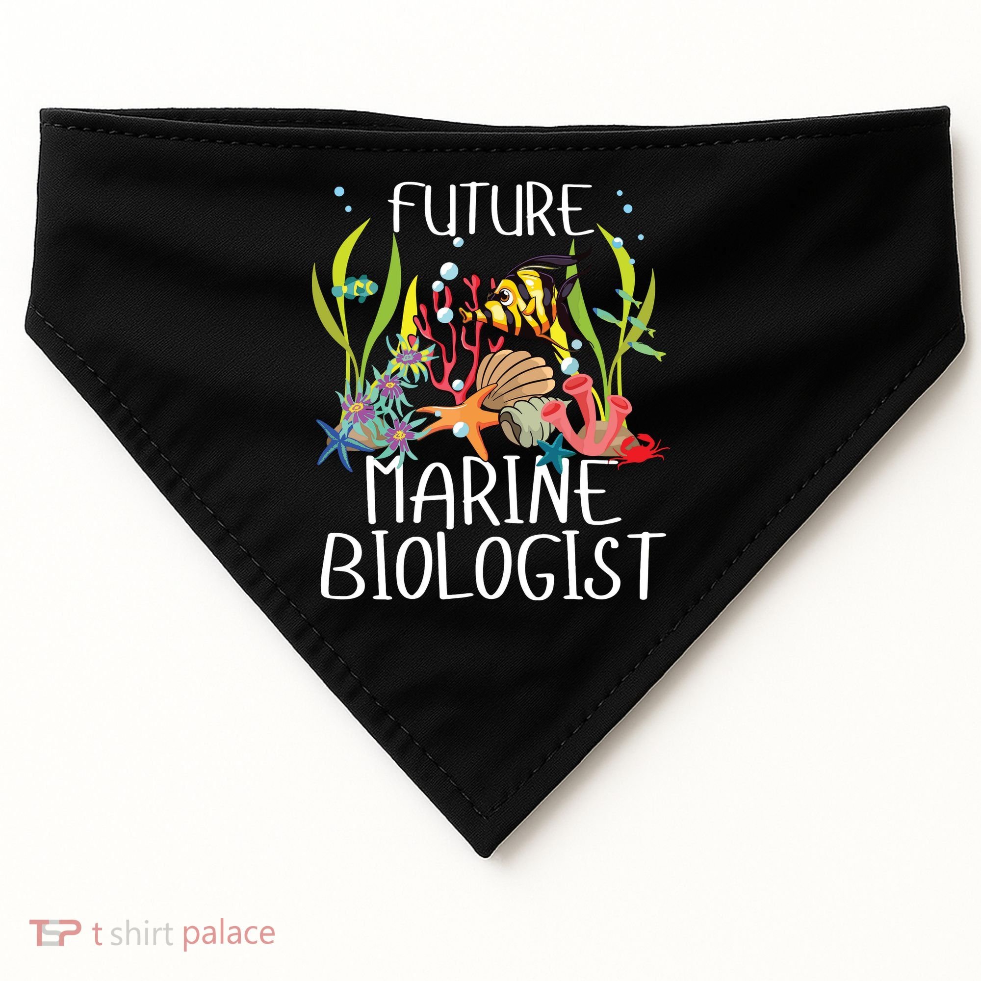 Future Marine Biologist For Students Biology USA-Made Doggie Bandana