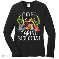 Future Marine Biologist For Students Biology Women's Long Sleeve Shirt thumb 0