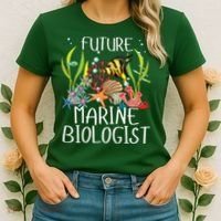 Future Marine Biologist For Students Biology Women's T-Shirt thumb 2