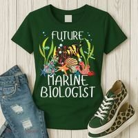 Future Marine Biologist For Students Biology Women's T-Shirt thumb 3