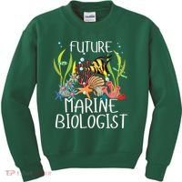 Future Marine Biologist For Students Biology Kids Sweatshirt thumb 0