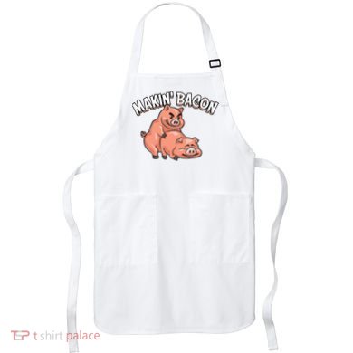 Funny Making Bacon For Women Cool Pig Bacon Joke Apron
