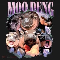 Funny Moodeng Baby Pygmy Hippo Cute Zoo For Family Long Sleeve Shirt thumb 2