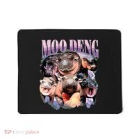 Funny Moodeng Baby Pygmy Hippo Cute Zoo For Family Mousepad thumb 0