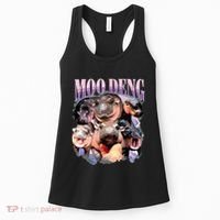 Funny Moodeng Baby Pygmy Hippo Cute Zoo For Family Women's Tank Top thumb 0