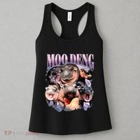 Funny Moodeng Baby Pygmy Hippo Cute Zoo For Family Women's Tank Top thumb 3