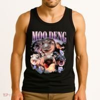 Funny Moodeng Baby Pygmy Hippo Cute Zoo For Family Tank Top thumb 3