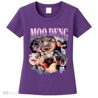 Funny Moodeng Baby Pygmy Hippo Cute Zoo For Family Women's T-Shirt thumb 0