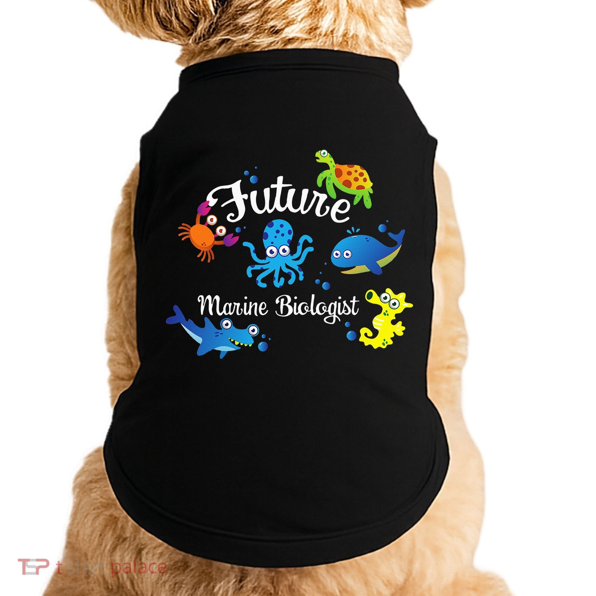 Future Marine Biologist Job Ocean Animal Lover Whale Turtle Doggie Tank