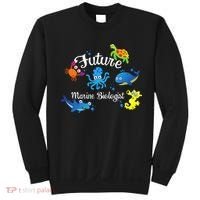 Future Marine Biologist Job Ocean Animal Lover Whale Turtle Sweatshirt thumb 0