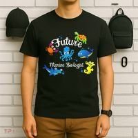 Future Marine Biologist Job Ocean Animal Lover Whale Turtle T-Shirt thumb 6