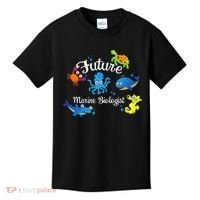 Future Marine Biologist Job Ocean Animal Lover Whale Turtle Kids T-Shirt thumb 0