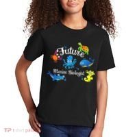 Future Marine Biologist Job Ocean Animal Lover Whale Turtle Kids T-Shirt thumb 2