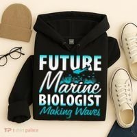 FUTURE MARINE BIOLOGIST MAKING WAVES Graduation Gift Hoodie thumb 4