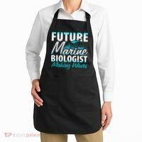 FUTURE MARINE BIOLOGIST MAKING WAVES Graduation Gift Apron thumb 2