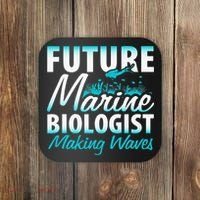 FUTURE MARINE BIOLOGIST MAKING WAVES Graduation Gift Coaster thumb 0