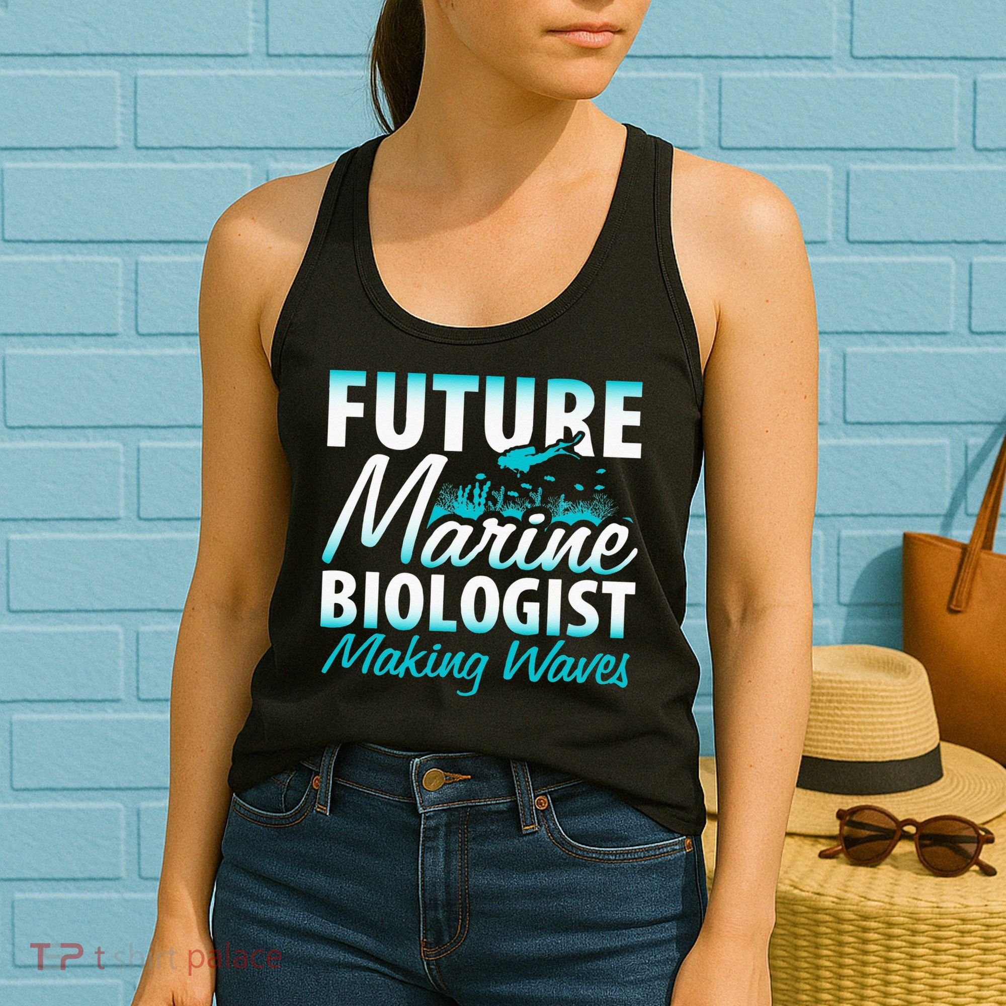 FUTURE MARINE BIOLOGIST MAKING WAVES Graduation Gift Women's Tank Top