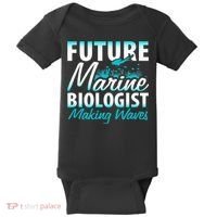 FUTURE MARINE BIOLOGIST MAKING WAVES Graduation Gift Baby Bodysuit thumb 0