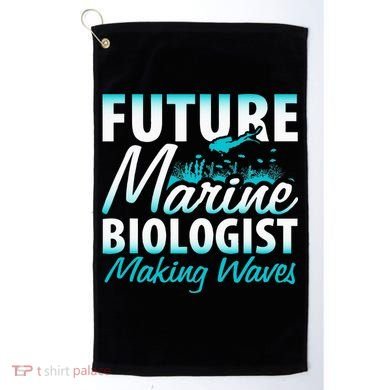 FUTURE MARINE BIOLOGIST MAKING WAVES Graduation Gift Golf Towel