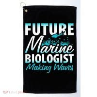 FUTURE MARINE BIOLOGIST MAKING WAVES Graduation Gift Golf Towel thumb 0