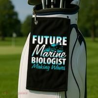 FUTURE MARINE BIOLOGIST MAKING WAVES Graduation Gift Golf Towel thumb 2