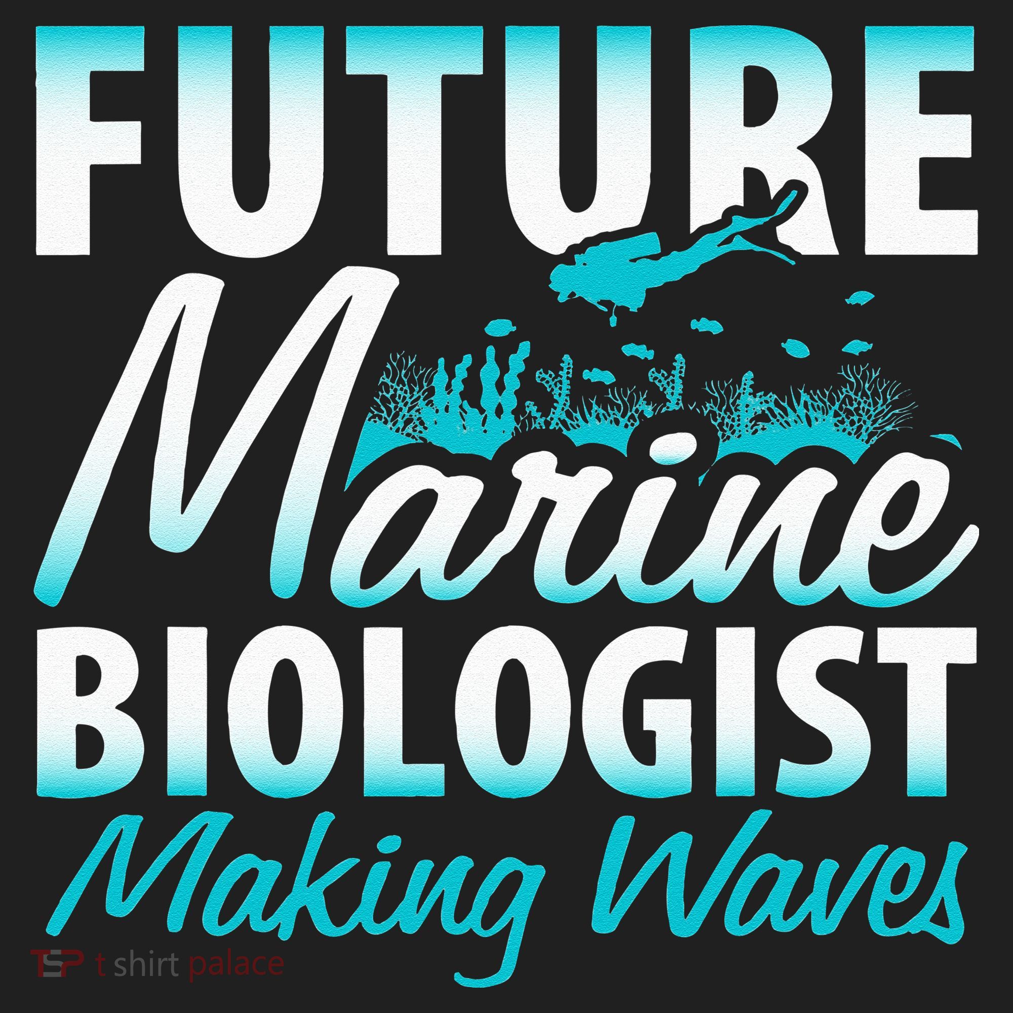 FUTURE MARINE BIOLOGIST MAKING WAVES Graduation Gift Golf Towel