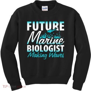 FUTURE MARINE BIOLOGIST MAKING WAVES Graduation Gift Kids Sweatshirt